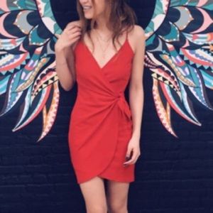 Red wrap dress from H&M